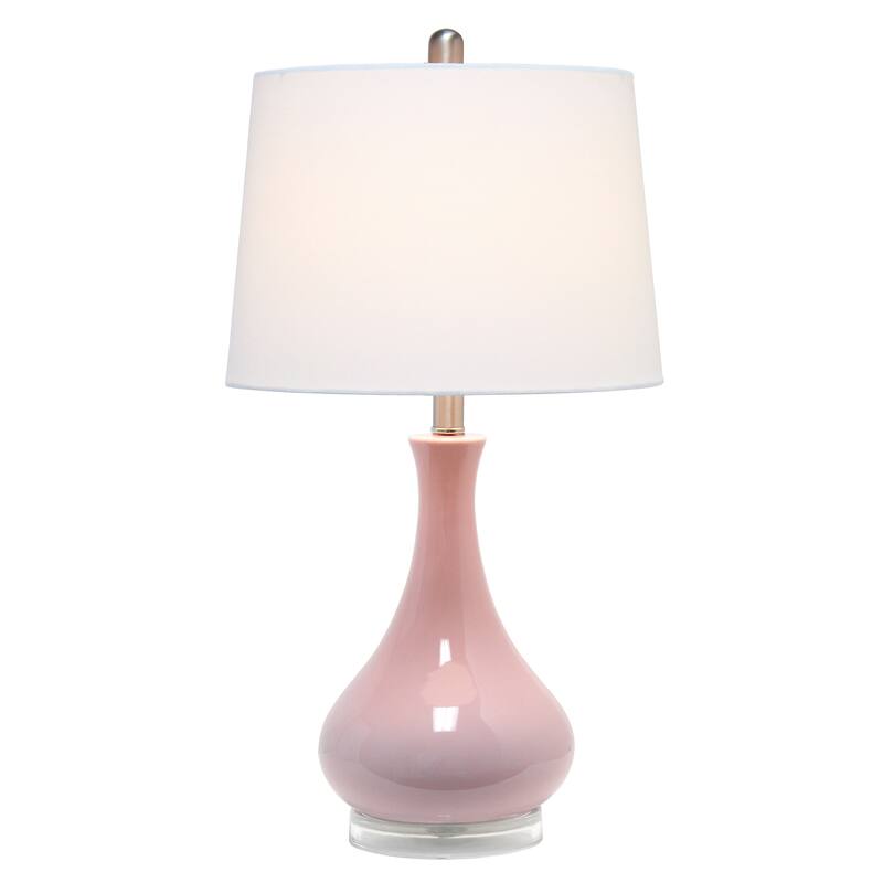 Lalia Home Droplet Table Lamp with Fabric Shade