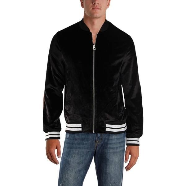 Shop Guess Mens Bomber Jacket Winter Velvet M Overstock 26430234