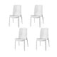 preview thumbnail 24 of 25, Rue Resin Stackable All-Weather Patio Dining Chairs, Set of 4 White