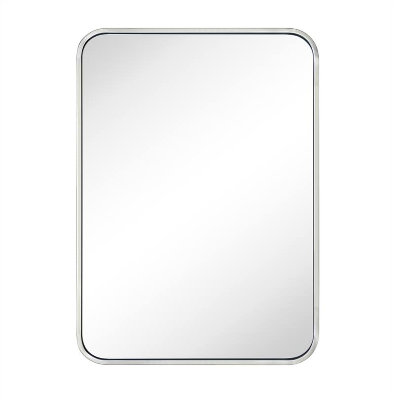 Rounded Rectangle Bathroom Vanity Mirror, Vertically/Horizontal Hanging