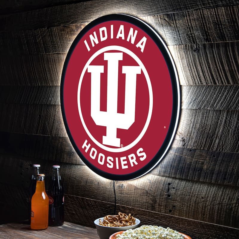 University of Indiana LED Lighted Sign - Red