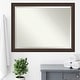 preview thumbnail 20 of 33, Beveled Wood Bathroom Wall Mirror - Lara Bronze Frame - Lara Bronze