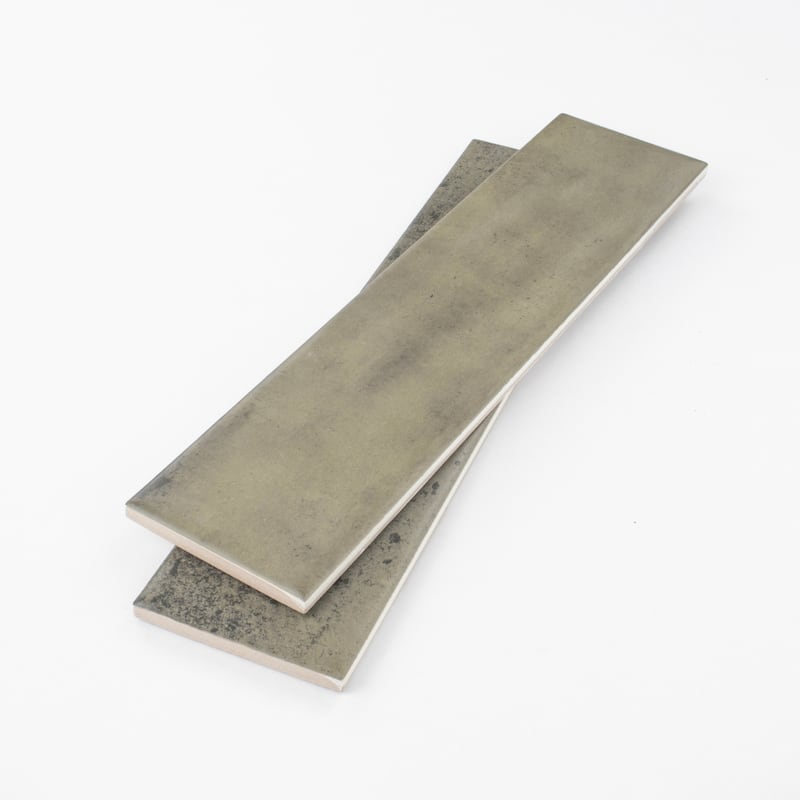 Relic 3 in. x 12 in. Glazed Ceramic Subway Wall Tile - Smoky Taupe Matte - 3 in. x 6 in. tile sample