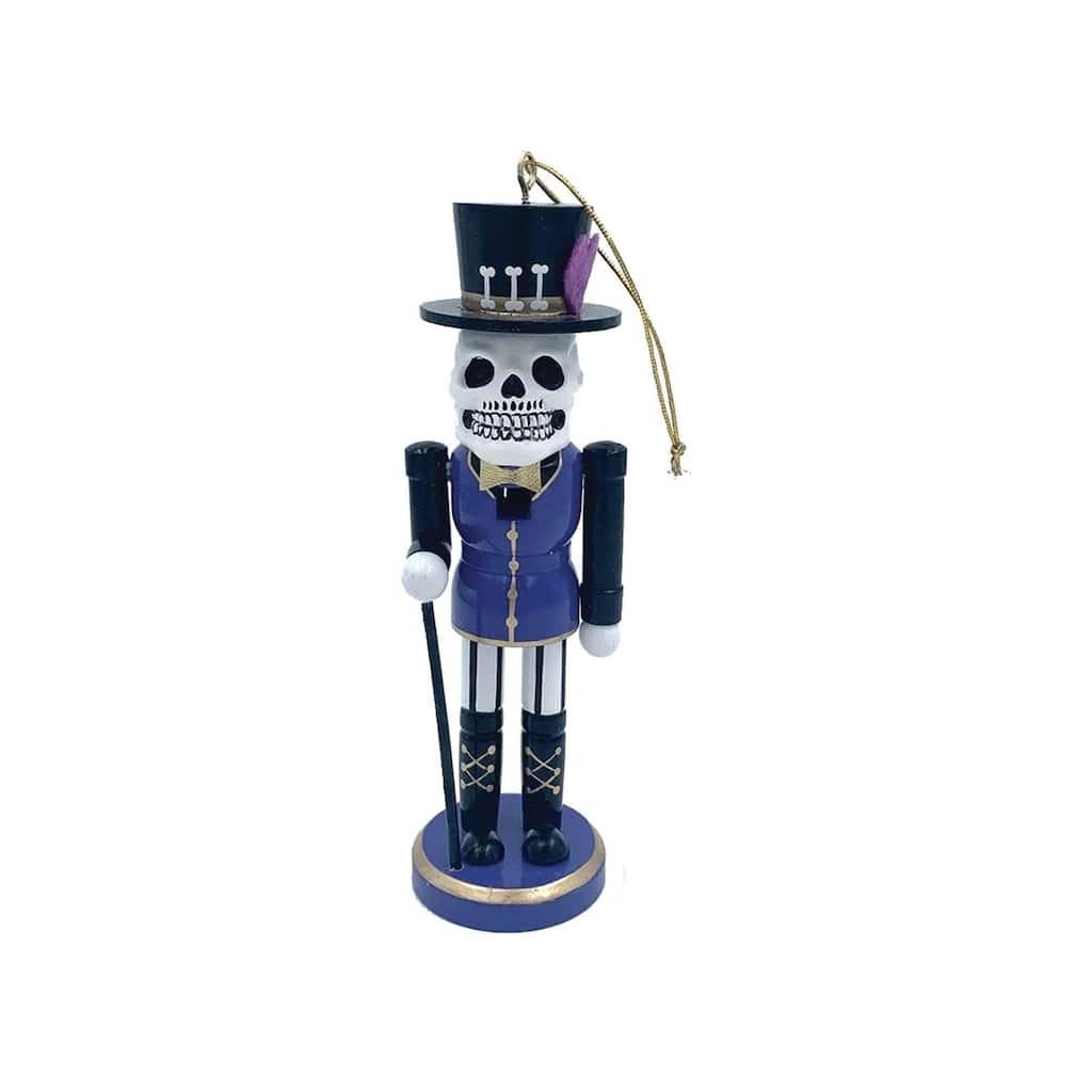 6" Day of the Dead Voodoo Nutcracker Ornament