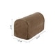 preview thumbnail 9 of 14, Stretch Armrest Cover Armchair Slipcover for Sofa Couch 2 Pcs Light Brown