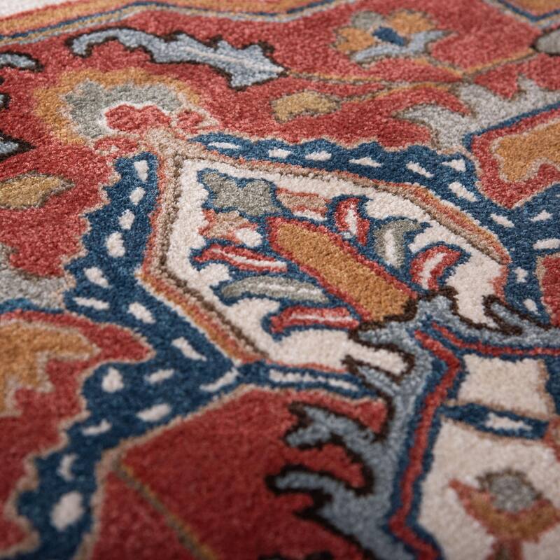 Alora Decor Cyrus Transitional Medallion Hand-Tufted Wool Rug