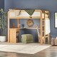 preview thumbnail 19 of 29, Walker Edison Twin Loft Bed with Desk