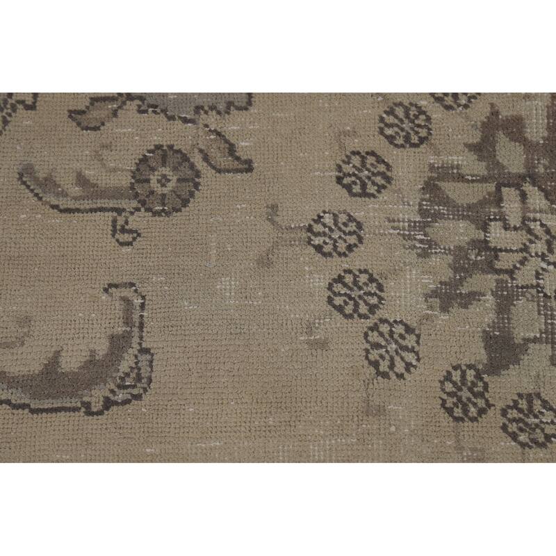 Tabriz Persian Vintage Area Rug Hand-Knotted Oriental Wool Carpet - 8'0" x 12'0"