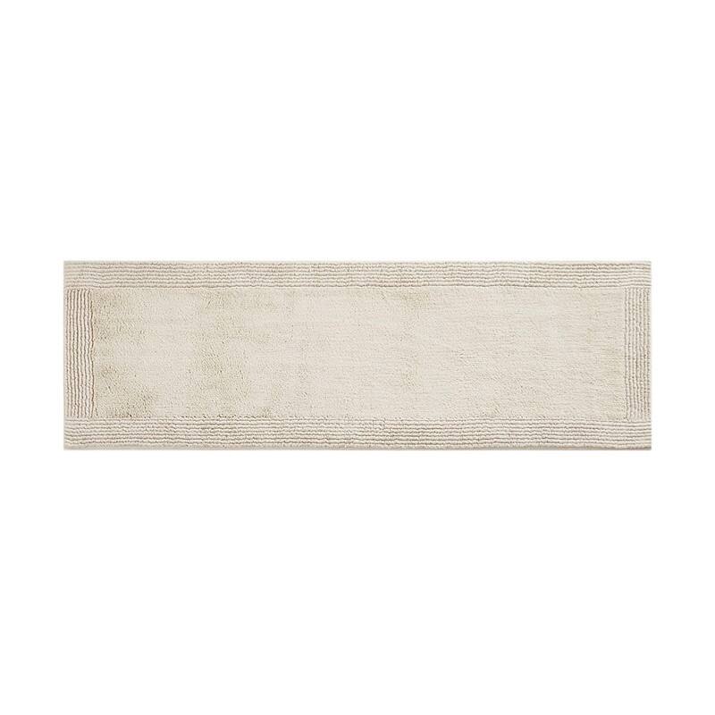 100% Cotton Tufted 3000 GSM Reversible Bath Rug Natural 24x72"