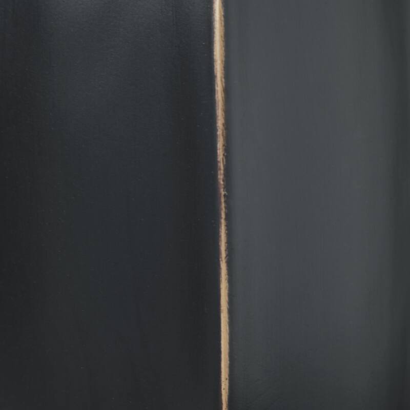 Troy 9 Inch Flower Vase, Home Decor Accessory Piece, Black Polyresin