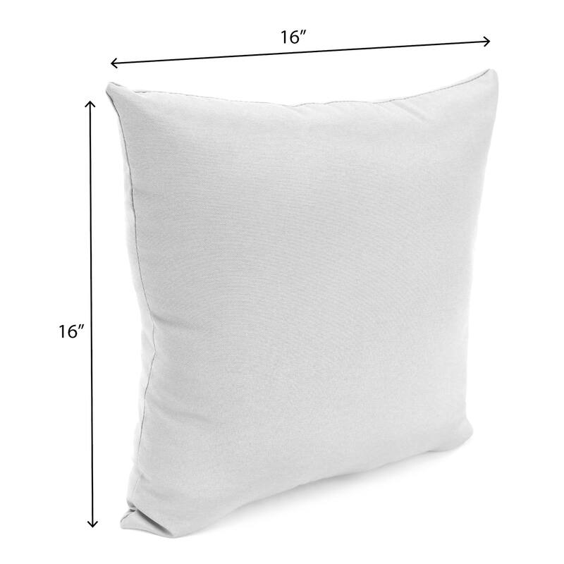 16" x 16" Navy Solid Outdoor Throw Pillow - Set of 2 - 16'' L x 16'' W x 4'' H