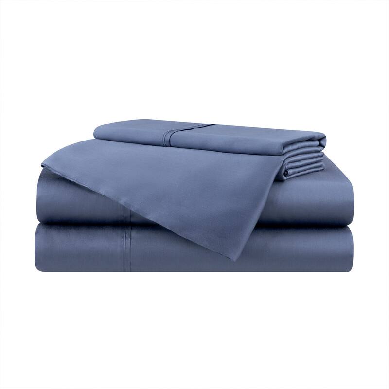 Aston & Arden Eucalyptus Tencel Sheet Set - Navy - Full