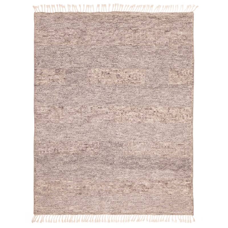 ECARPETGALLERY Hand-knotted Looma Grey, Taupe Wool Rug - 8'2 x 10'3