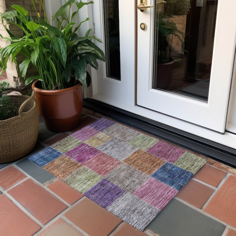 Machine Washable Indoor/ Outdoor Chantille Vintage Oriental Rug