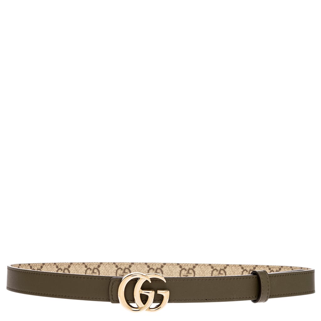 Gucci GG Marmont Reversible Thin Belt 0.75" Wide