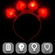preview thumbnail 3 of 2, 3Pcs Valentine's Day LED Red Heart Headbands with 3 Flashing Light Modes, Perfect for Kids' Party Favors, Gift Exchanges - Multi