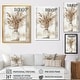 preview thumbnail 4 of 5, Designart "Beige White Boho Plant Chic II" Boho Feather Canvas Wall Art - Traditional Wall Decor Art Red Wall Art Print