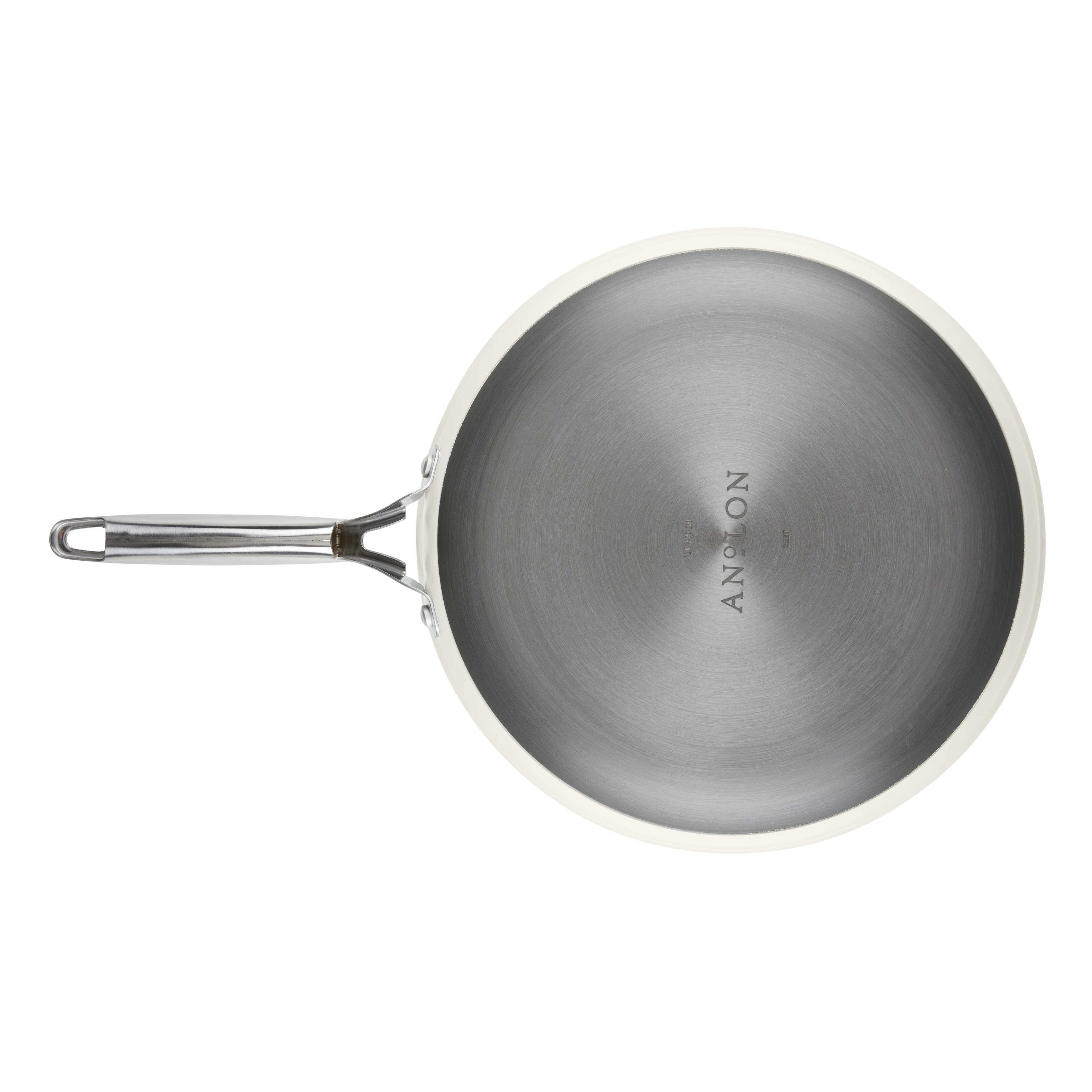 Anolon X Hybrid Nonstick Frying Pan/Skillet with Helper Handle, 12 Inch,  Dark Gray