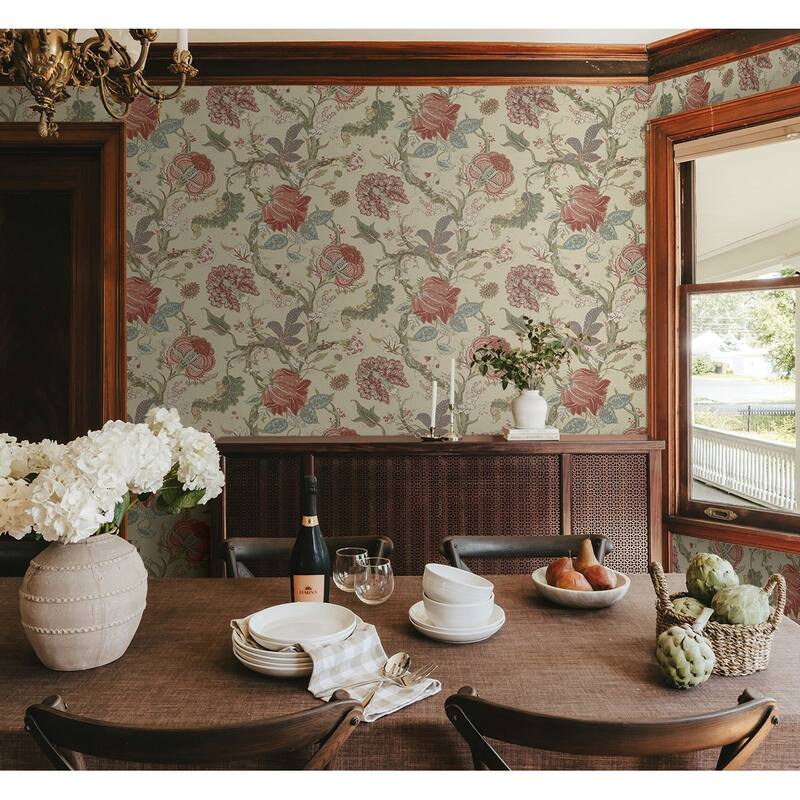 Harry & Grace Jacobean Trail Premium Matte Non-Woven Peel and Stick Wallpaper