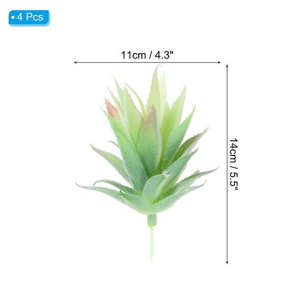 Small Artificial Succulents Plants Unpotted Faux Succulent Picks Green