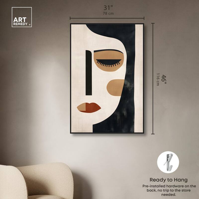 Face Moderne II Canvas by Art Remedy