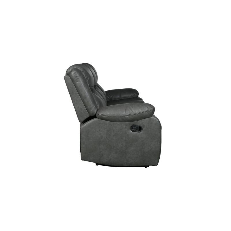 Transitional Leather-Air Reclining Loveseat