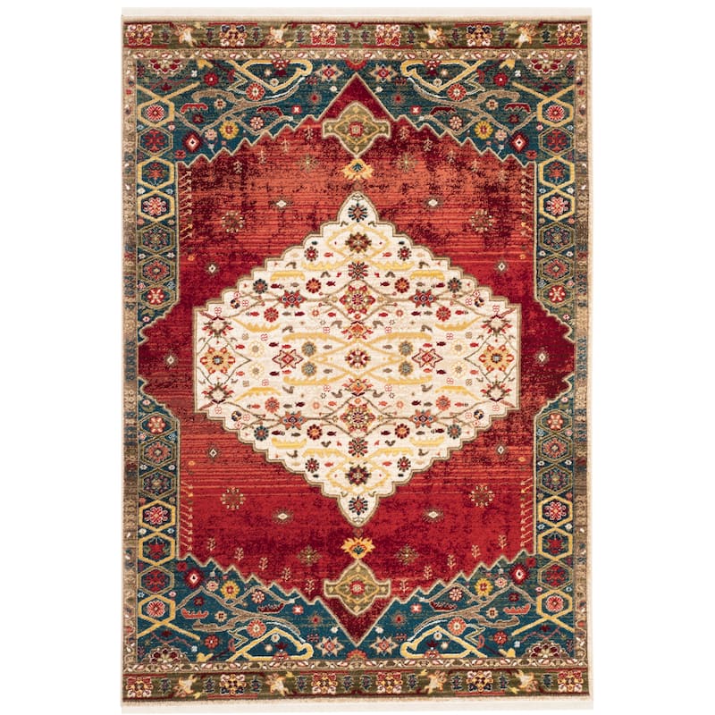 SAFAVIEH Kashan Candice Oriental Rug with Fringe