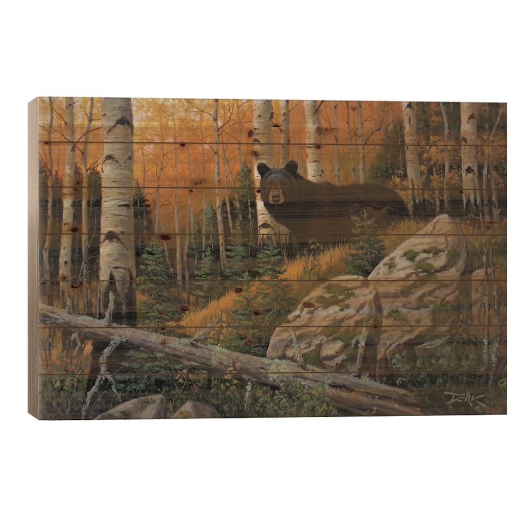 The Wanderer Print On Wood by Derk Hansen - Multi-Color