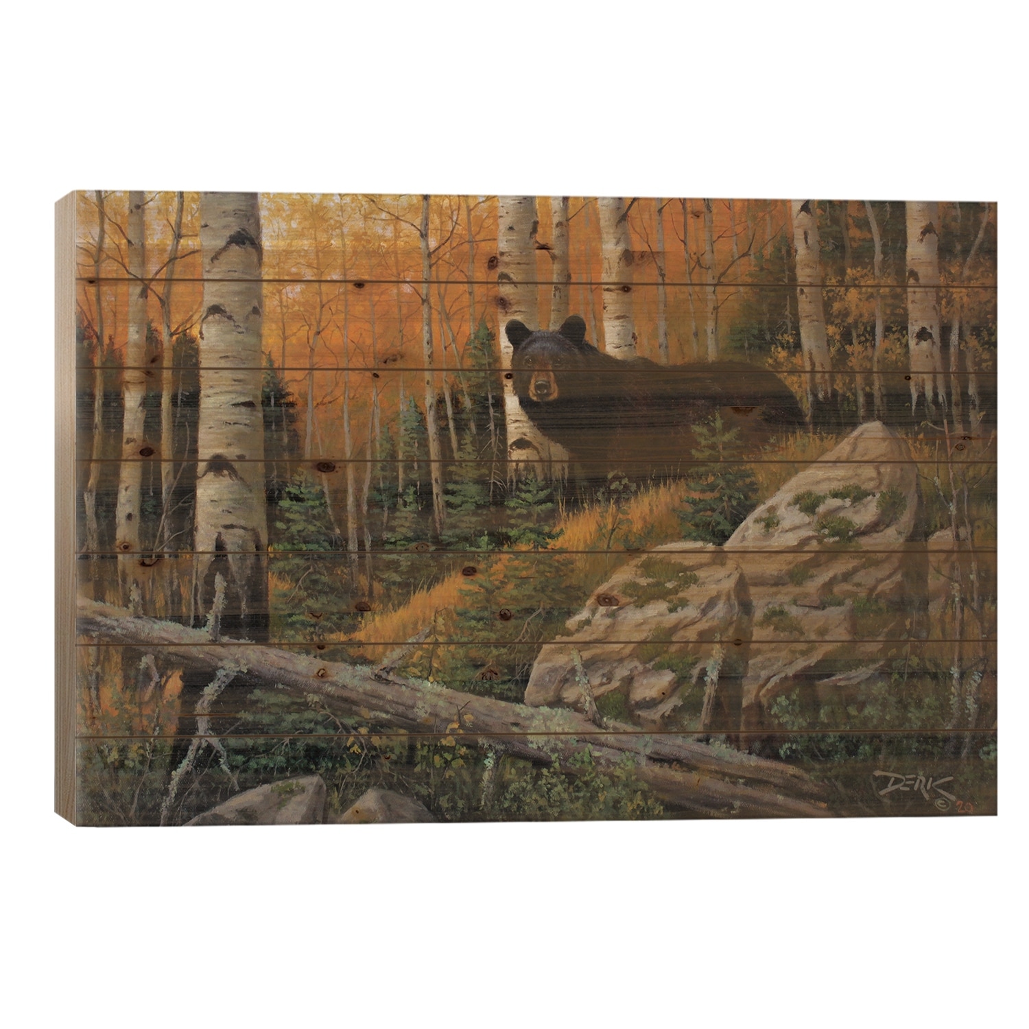 The Wanderer Print On Wood by Derk Hansen - Multi-Color