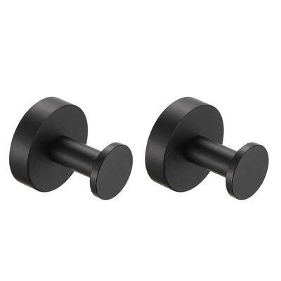 Wall Mounted Towel Hooks 2 Pack Bathroom Robe Hook for Cabinet Closet Door Heavy Duty Wall Hooks for Kitchen, Hotel, Washroom