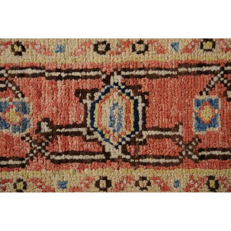 Vegetable Dye Heriz Serapi Oriental Rug Hand-Knotted Foyer Wool Carpet - 3'4"x 5'0"