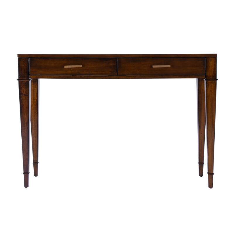 Kai 2 Drawer 46" Burl Wood Console Table