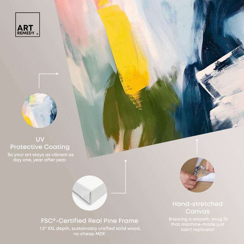 Confetti Storm Canvas by Art Remedy, Gallery Wrapped