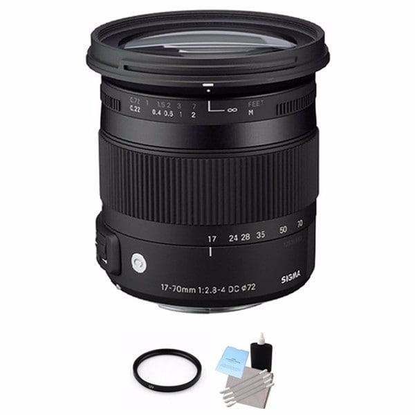 Sigma 17-70mm f/2.8-4 Lens for Canon Lens Bundle