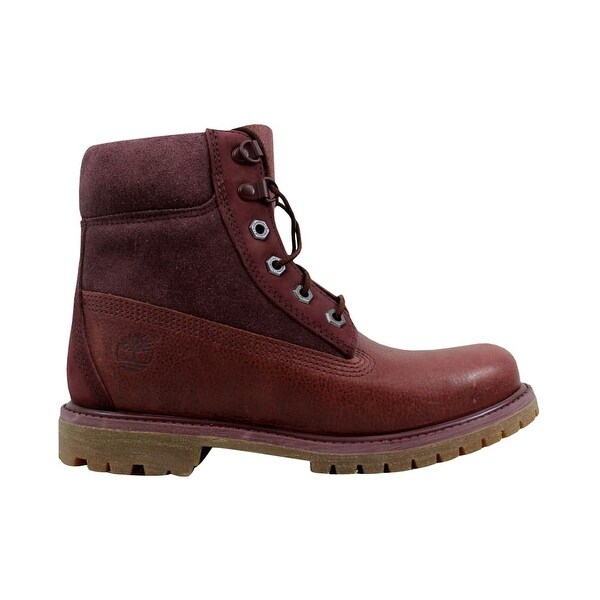 burgundy 6 inch timberlands