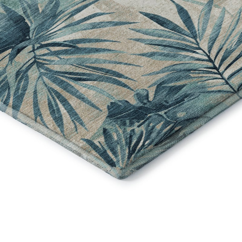 Premium Washable Super Soft Tropical Floral Mayfield Rug