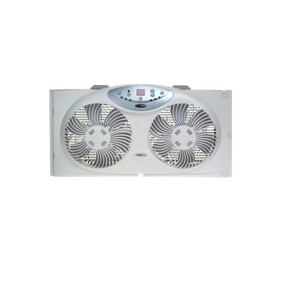 Shop Jarden Bw2300 N 9 Inch Twin Reversible Airflow Window Fan With Remote Control Overstock 17282583