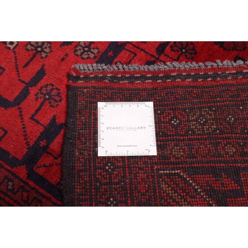 ECARPETGALLERY Hand-knotted Finest Khal Mohammadi Red Wool Rug - 4'11 x 6'5