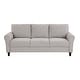 preview thumbnail 49 of 49, Fremont & Park Diboli Chenille 3-Piece Living Room Set - Wood Finish Exposed Feet