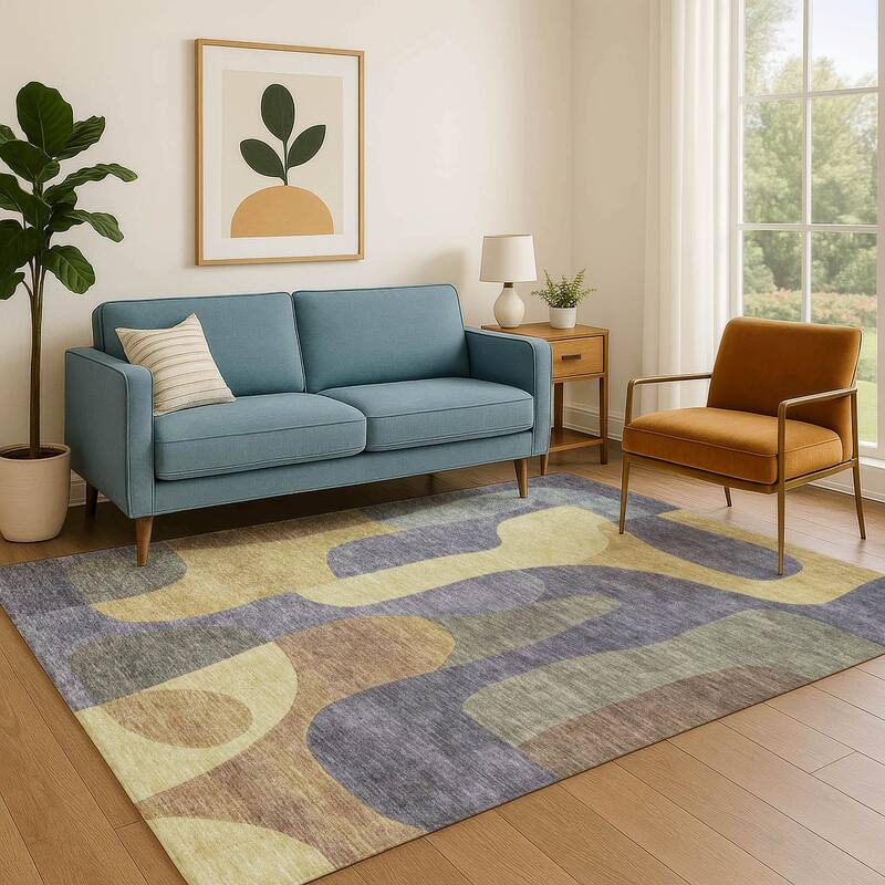 Premium Washable Super Soft Contemporary Siena Mayfield Rug