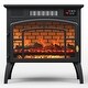 preview thumbnail 3 of 8, Freestanding Electric Fireplace Heater with Realistic 3D Flame - N/A