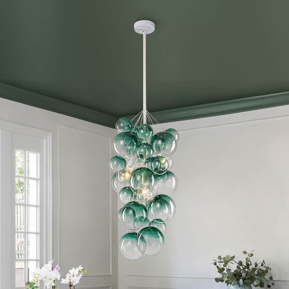 Option Green Bubbles + White Finish