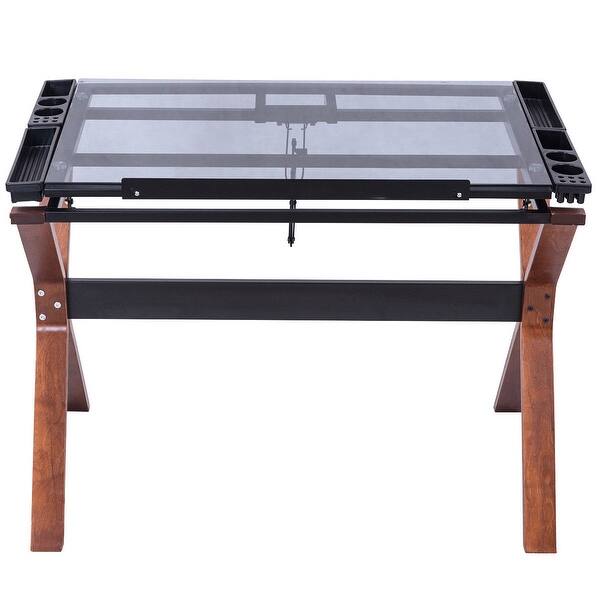 Shop Gymax Adjustable Drafting Table Craft Station Drawing Desk