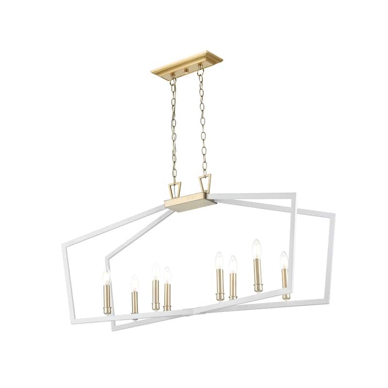 Lizabeth 8-Light Pendant Light Matte White/Modern Gold - Matte White/Modern Gold - Matte White/Modern Gold