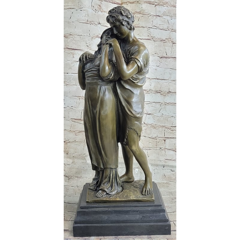 Romantic Lovers Romance Anniversary Wedding Slow Dance Bronze Sculpture Statue