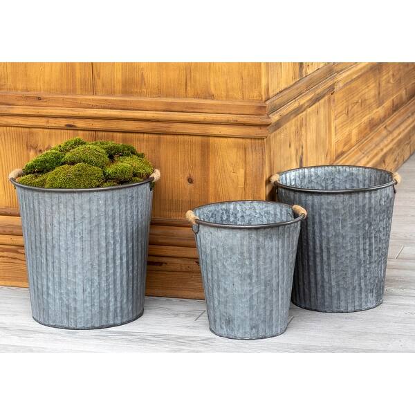 Galvanized Flower Bucket Bed Bath & Beyond 36335934