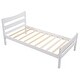 preview thumbnail 5 of 25, Classic Design Easy to Clean Twin Size Wood Platform Bed with Headboard and Wooden Slat Support