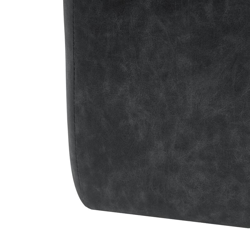 Roomfitters Square Upholstered Ottoman Coffee Table with Modern Low Profile Design