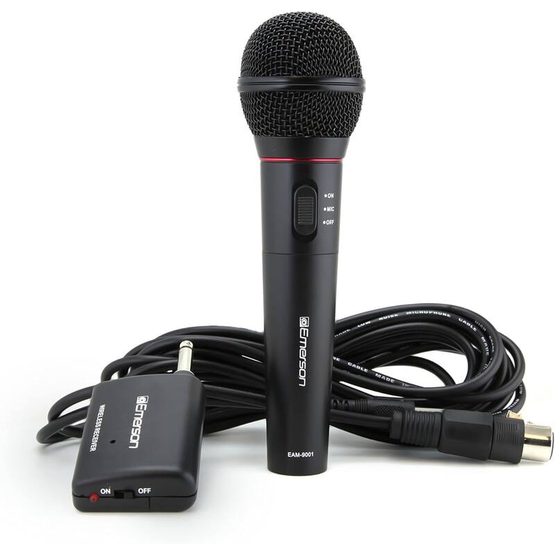 Emerson EAM-9001 Wireless Microphone System, Black - Black