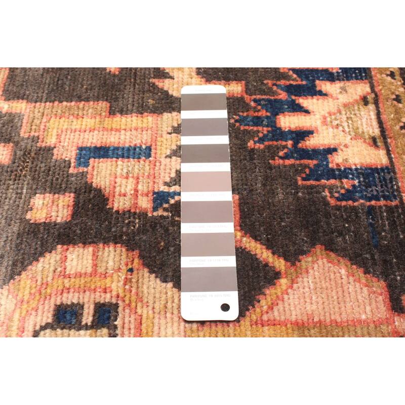 ECARPETGALLERY Hand-knotted Andelz Dark Brown Wool Rug - 4'2 x 6'3